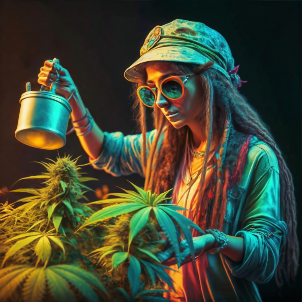 process of growing cannabis