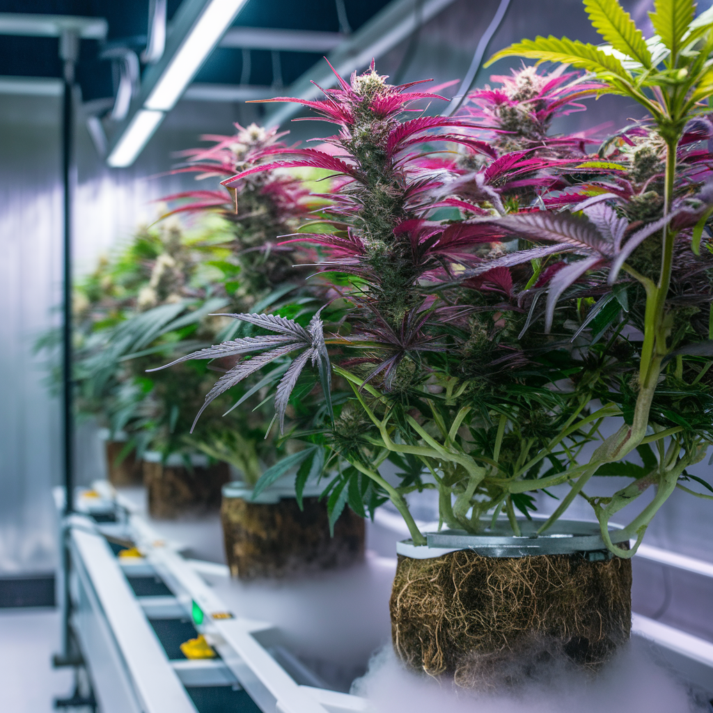 Kannabiksen kasvatus aeroponiikassa