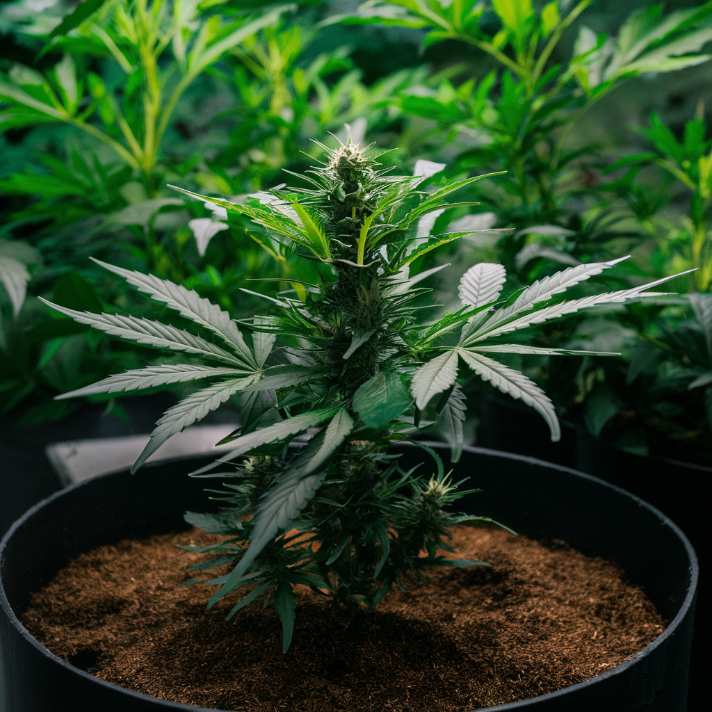Kannabiksen kasvatus kookospähkinässä
